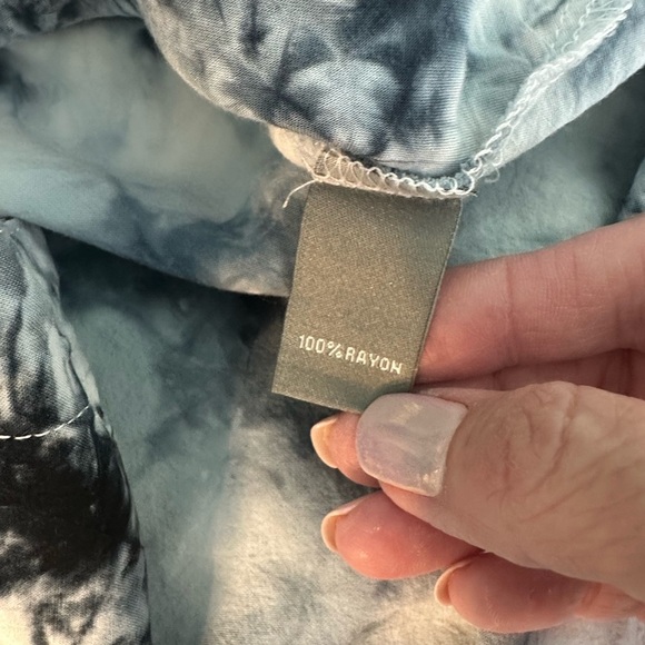 Nordstrom Tie Dye Button Up Top Size Small/Medium Whimsigoth - Picture 5 of 9